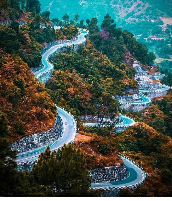 Sindhuli Highway through the hills of Nepal